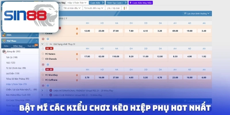 Bật mí các kiểu chơi kèo hiệp phụ hot nhất