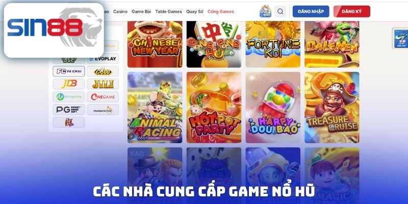Các nhà cung cấp game nổ hũ