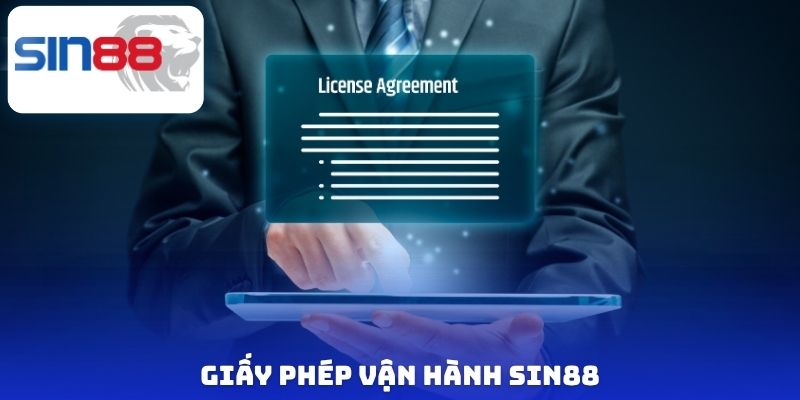 Giấy phép vận hành Sin88