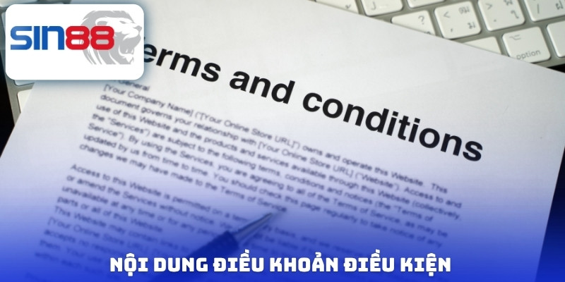 Nội dung điều khoản điều kiện 