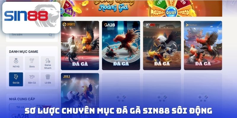 Sơ lược chuyên mục đá gà Sin88 sôi động
