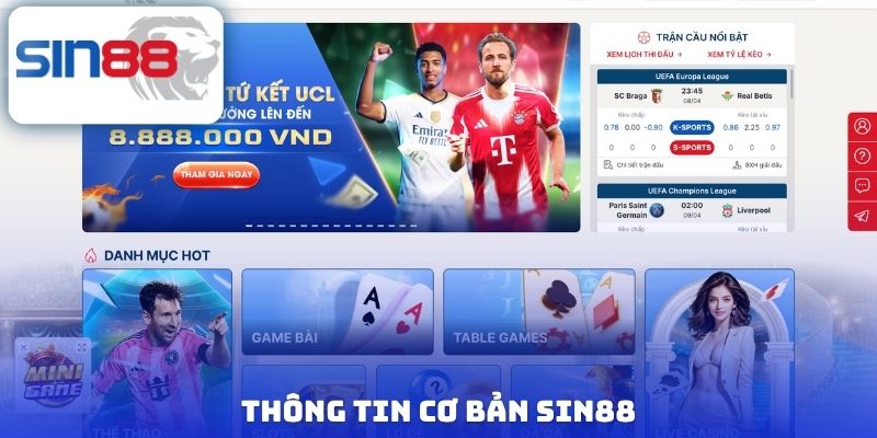 Thông tin cơ bản Sin88